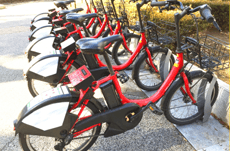 自転車 目印