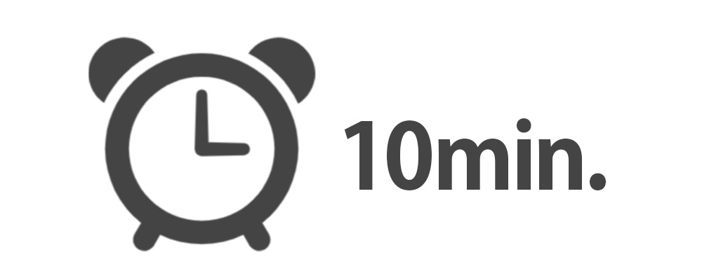 1日10分から始められる